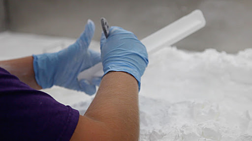 Finishing the microvane. Image provided by Metro Aerospace