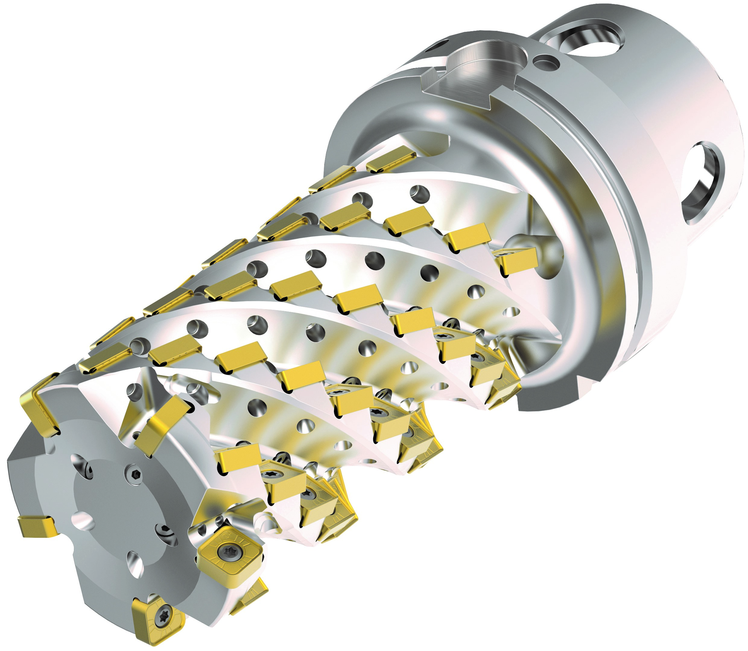 HARVI Ultra with KM4X back end and 8 edged inserts in KCSM40. Stiffness and productivity like no other.