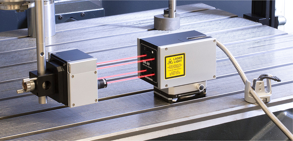 Renishaw&#039;s XM-60 is a laser measurement system capable of gauging errors in six degrees of freedom along a linear axis, simultaneously from a single set-up. | Image courtesy of Renishaw