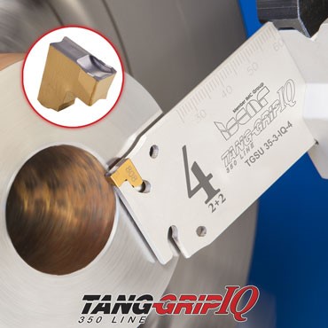 Fig. 1. Iscar&#039;s TANG-GRIP system is an extremely rigid clamping arrangement that ensures the highest levels of stability along with excellent chip control in most materials.