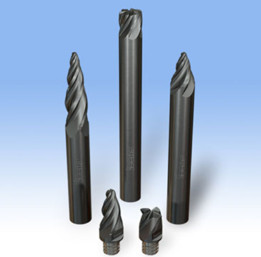 (Fig. 1)  Barrel cutters offer a significant increase in the distance between passes, at least five times more without degradation of the surface finish parameters.