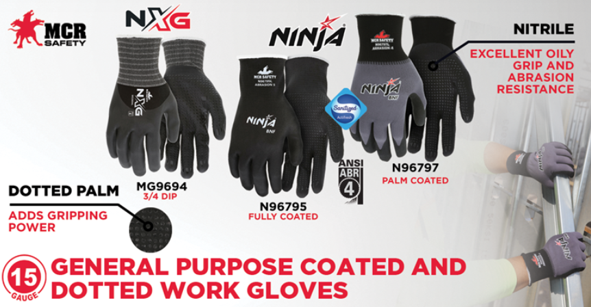 All three gloves shown above are known for increasing grip and allowing one to maintain the highest level of hand movement. 