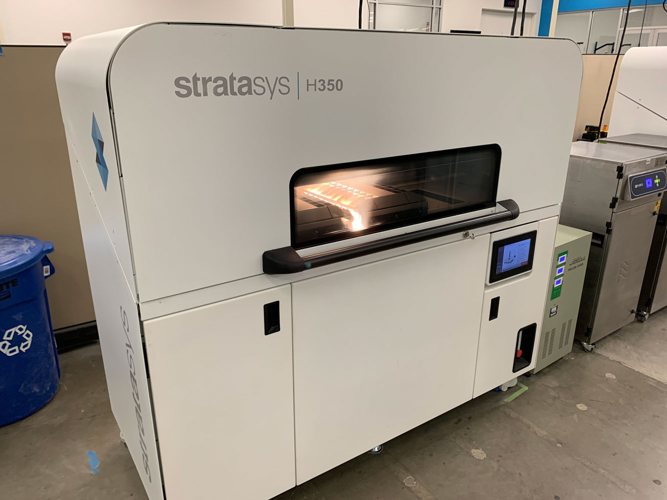 This H350 3D printer is used to produce a range of high-quality, end-use products, some in large quantities, at Stratasys Direct Manufacturing’s facility in Austin, Texas. Image courtesy of Stratasys Direct Manufacturing.
