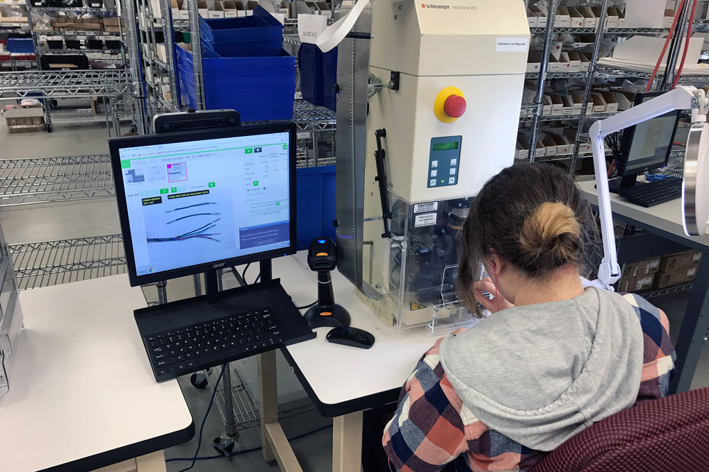 No more paper! Digital work instructions bring images, video and text to the production floor, then close the loop by prompting for operator input. Image: Visual Knowledge Share Ltd.